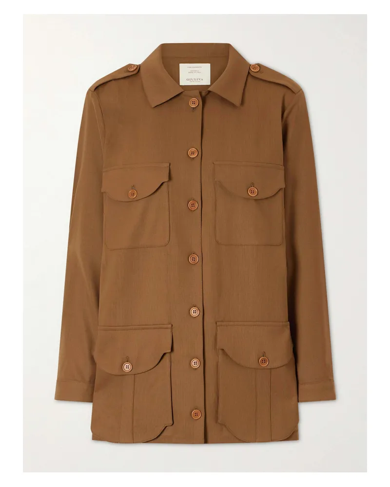 Giuliva Heritage Collection Wool Jacket - Brown Brown