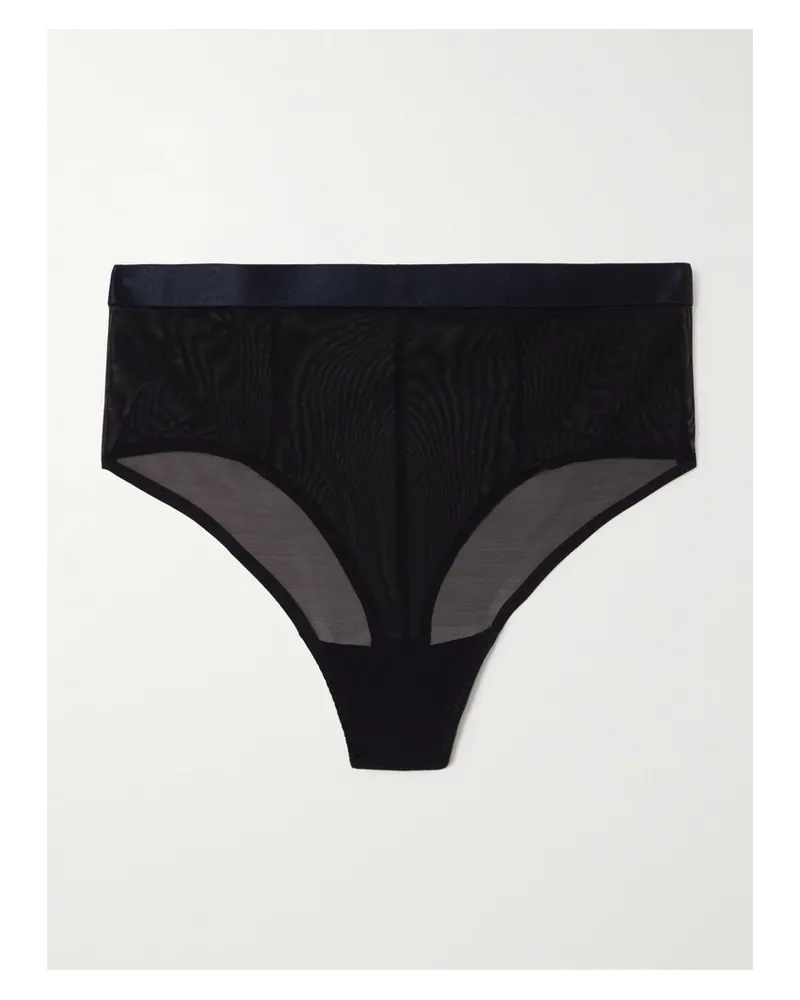 Spanx Spanxsmooth™ Sheersense String Aus Stretch-material - Schwarz Schwarz