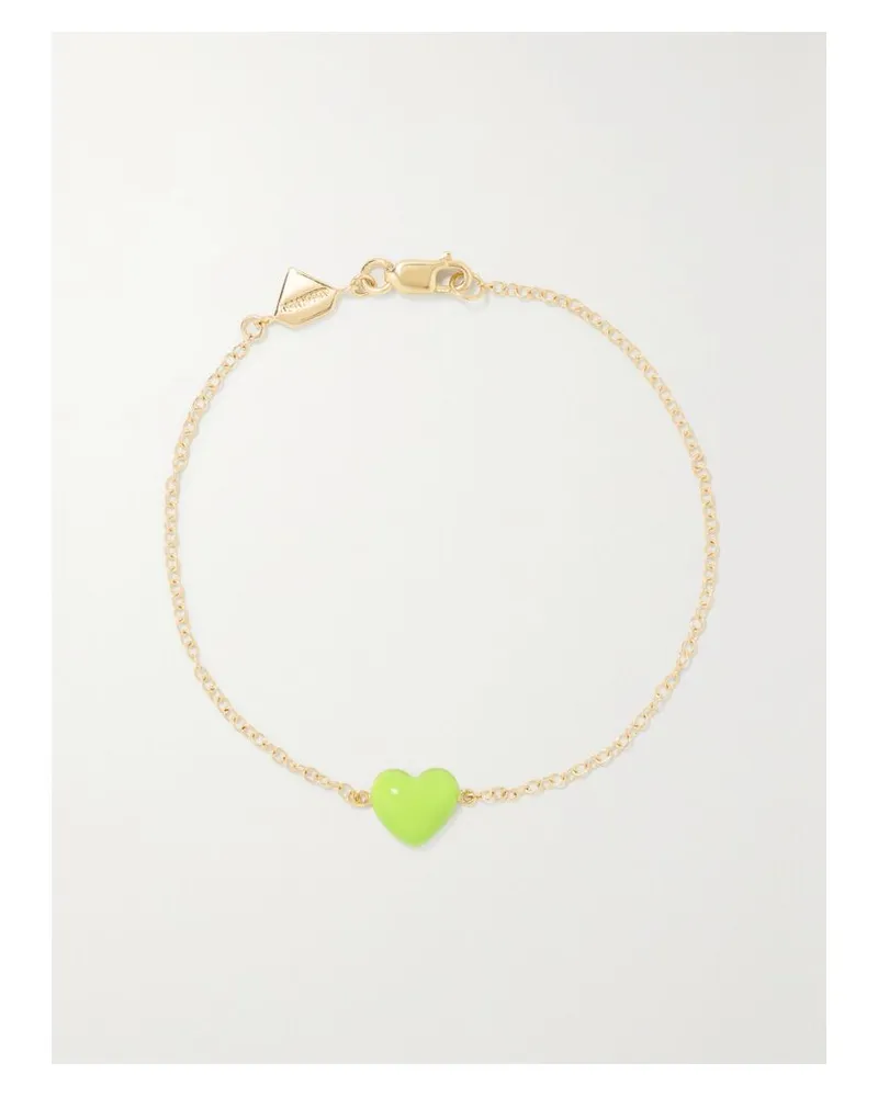 Alison Lou Heart Armband Aus 14 Karat Gold Mit Emaille Gold