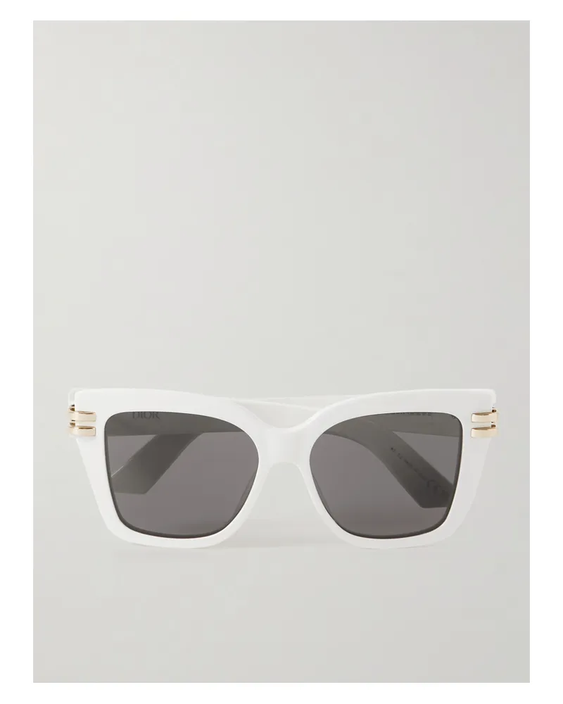 Dior Cdior S1i Oversized-sonnenbrille Mit Eckigem Rahmen Aus Azetat - Elfenbein Elfenbein