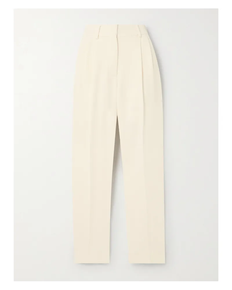 Blazé Milano Resolute Banker Bundfaltenhose Creme