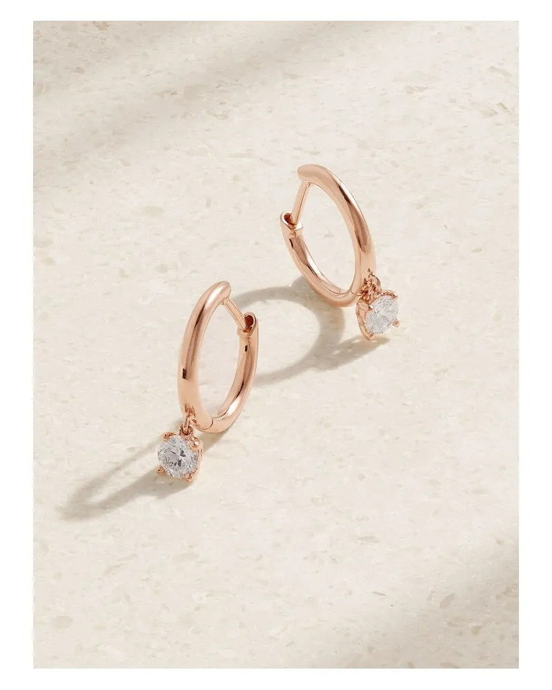 ANITA KO Creolen Aus 18 Karat Roségold Mit Diamanten Gold