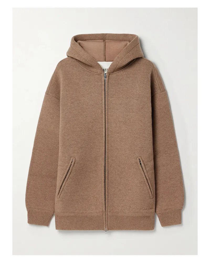 Isabel Marant Lanny Kapuzenpullover Aus Einer Wollmischung - Braun Braun