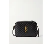 Loulou Medium Matelassé Leather Shoulder Bag - Black