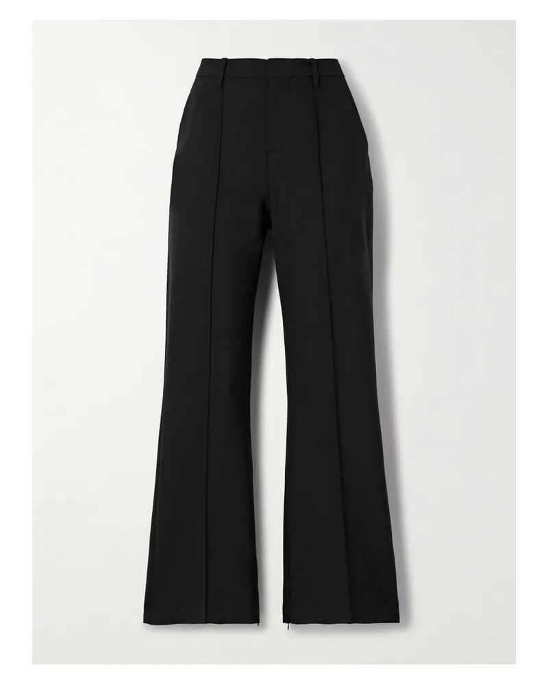 Frame Denim The Slim Flare Woven Pants - Black Black