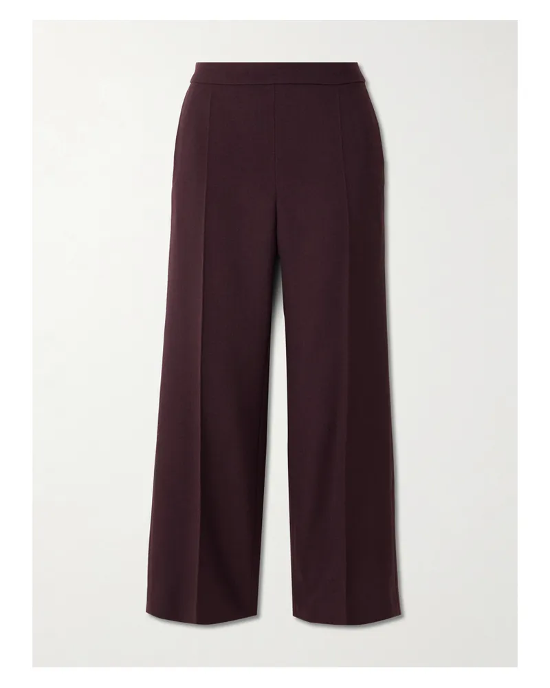 Chloé Hose Mit Geradem Bein Aus Woll-crêpe - Lila Lila