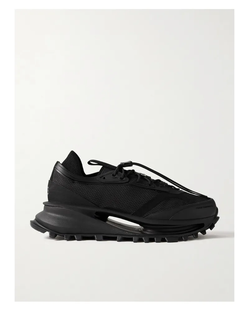 adidas Y-3 S-gendo Trail Sneakers Aus Mesh Mit Gummibesätzen - Schwarz Schwarz