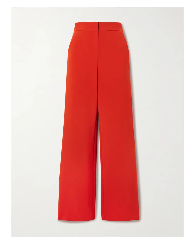 Veronica Beard Tonelli Hose Mit Weitem Bein Aus Crêpe - Rot Rot