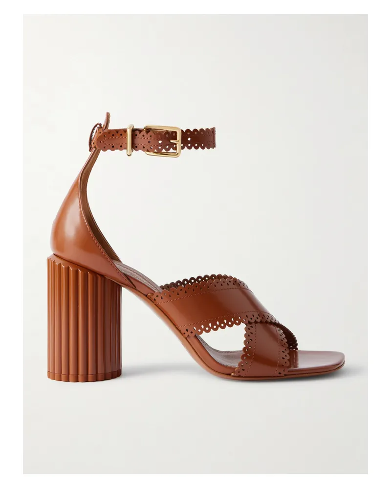 Zimmermann Eddie Sandalen Aus Leder Mit Wellenkanten - Braun Braun
