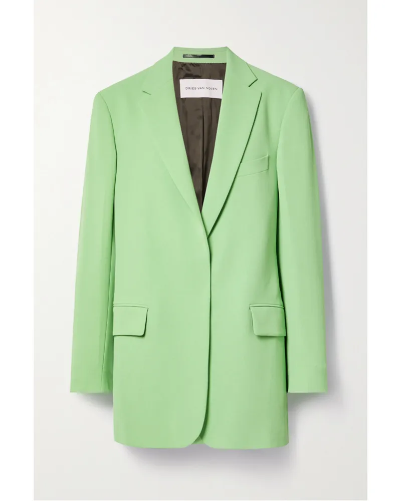 Dries van Noten Blazer aus Crêpe Grün