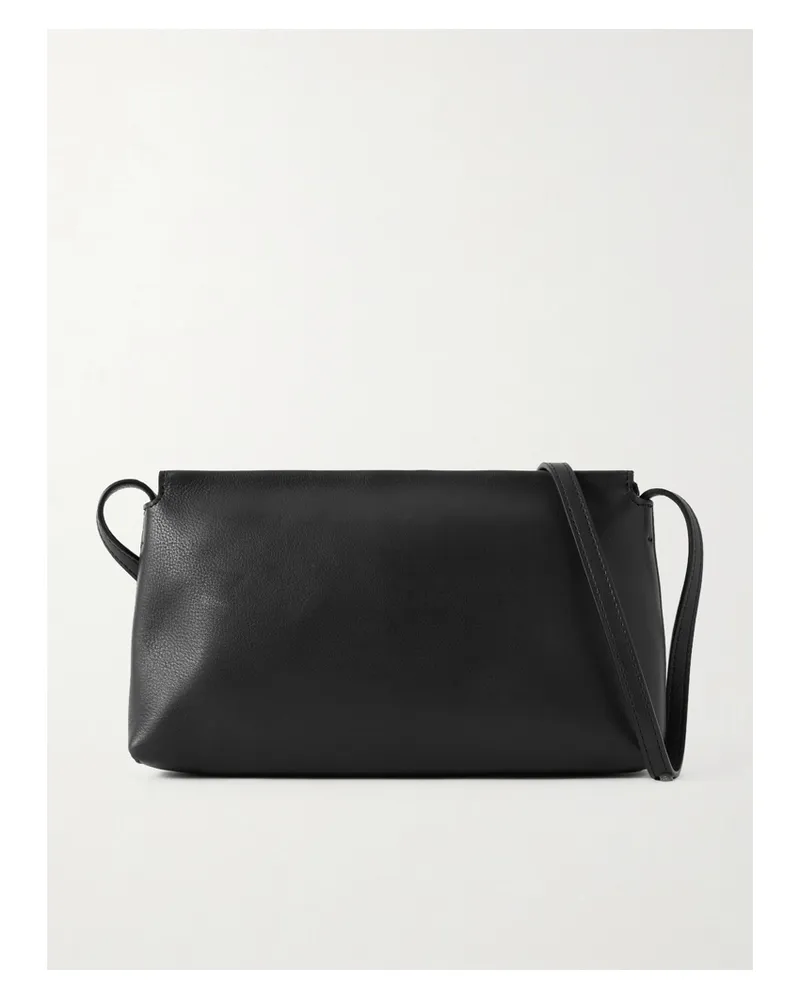 The Row Rene Textured-leather Shoulder Bag - Black Black