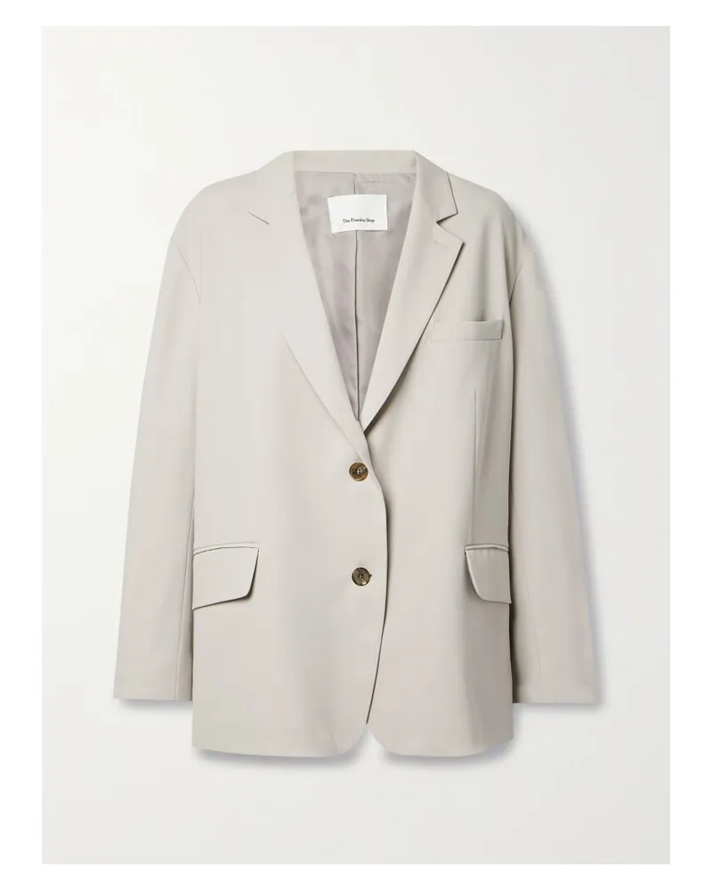 FRANKIE Shop Bea Oversized-blazer Aus Cady - Grau Grau