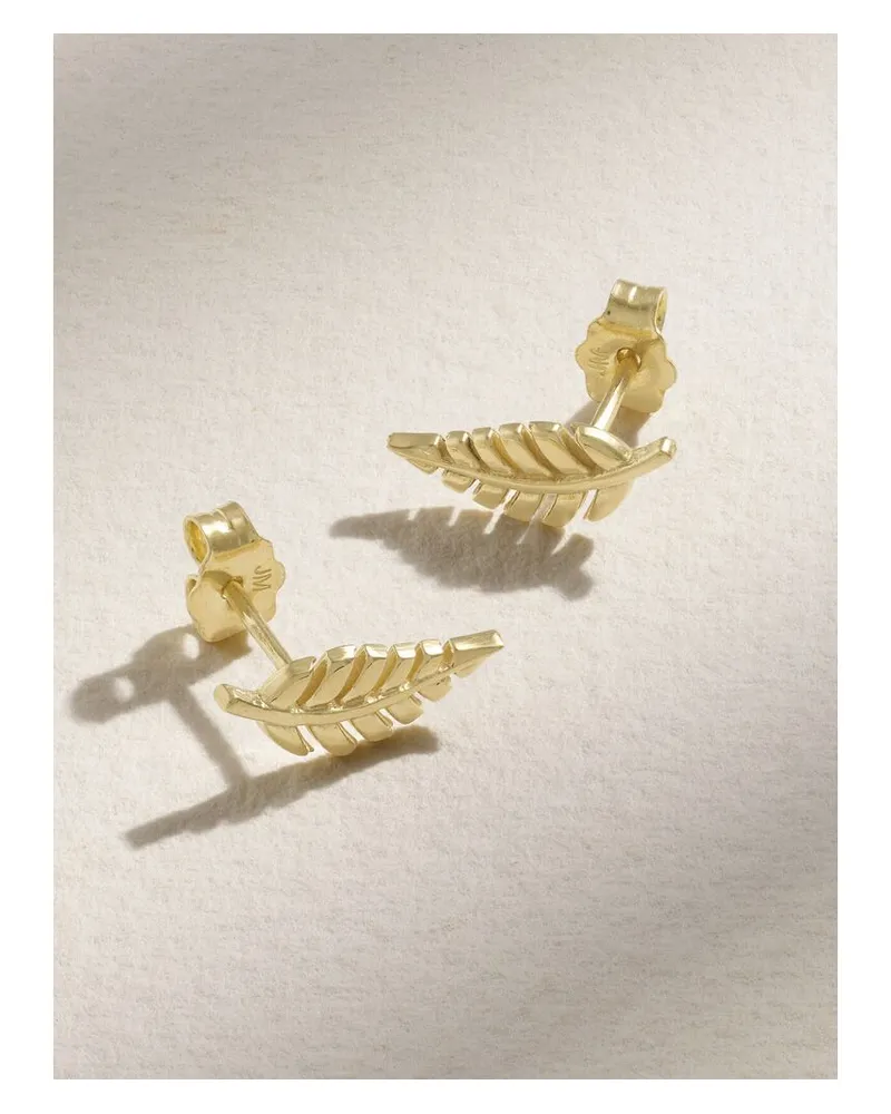 Jennifer Meyer Mini Leaf Ohrstecker Aus 18 Karat Gold Gold