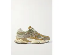 9060 Sneakers Aus Veloursleder Und Mesh Mit Nubuklederbesätzen - Neutral