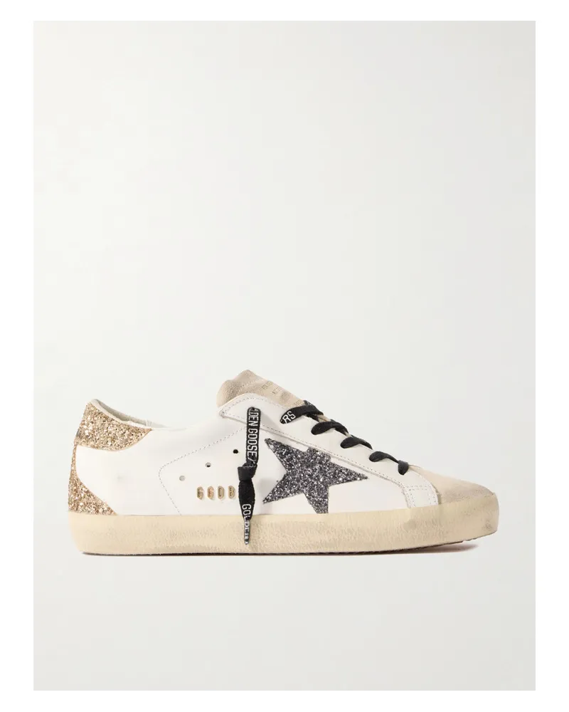 Golden Goose Super-star Sneakers aus Leder Weiß