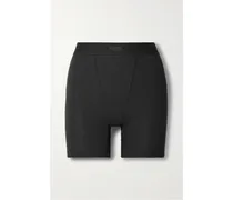 Cotton Rib Boxer – Soot – Shorts aus Geripptem Jersey aus einer Baumwollmischung
