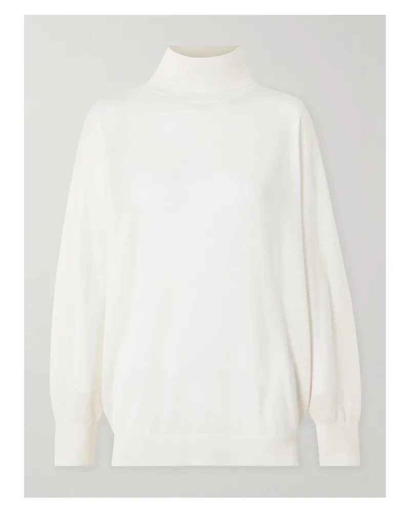 Totême Rollkragenpullover Aus Merinowolle - Ecru Ecru
