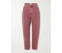 Organic Mid-rise Tapered Jeans - Pink
