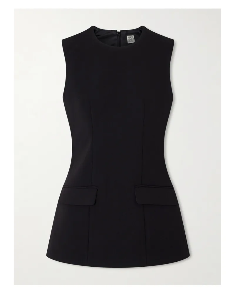 Totême Darted Cady Top - Black Black