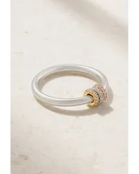 Spinelli Kilcollin Sirius Ring aus Sterling und 18 Karat Gelb- und Roségold Silber