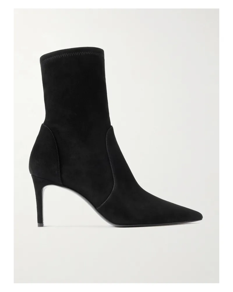 Stuart Weitzman Stuart Power Stiefel Aus Veloursleder - Schwarz Schwarz