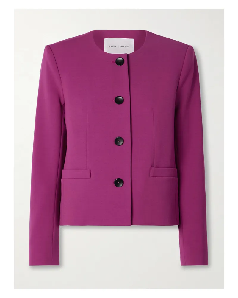 Maria Mcmanus Jacke Aus Stretch-wolle - Lila Lila