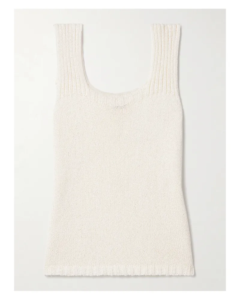 KHAITE Wil Tanktop Aus Baumwolle - Creme Creme