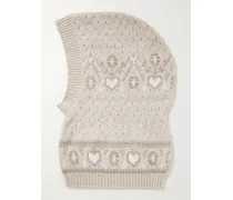 Caspian Fair Isle Cashmere Balaclava - Neutrals