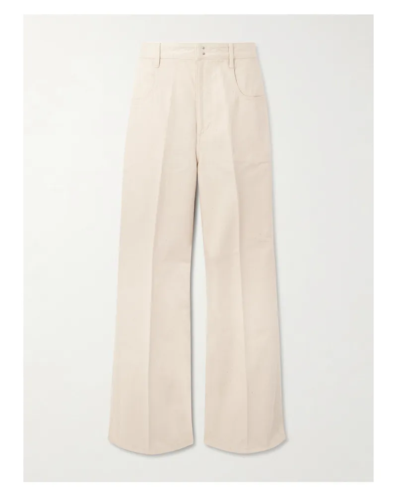 Carven Tief Sitzende Jeans Mit Weitem Bein - Creme Creme