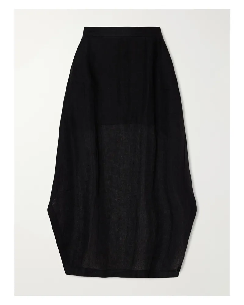 Le Kasha 1918 Nafun Linen Skirt - Black Black