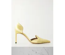 Eva D'orsay Pumps Aus Satin - Gelb