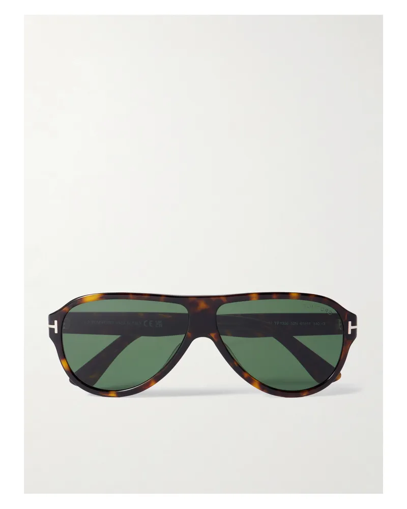 Tom Ford Samuele Aviator-style Tortoiseshell Acetate Sunglasses Tortoiseshell