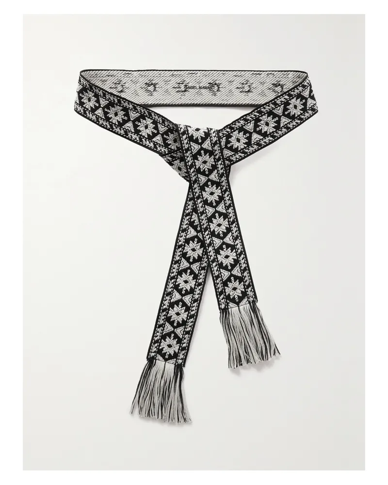 Isabel Marant Etka Geflochtener Bindegürtel Mit Fransen - Schwarz Schwarz