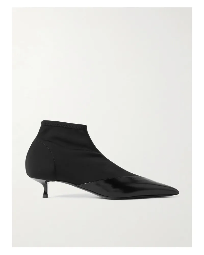 NEOUS Vega Ankle Boots Mit Spitzer Kappe Aus Shell Und Leder - Schwarz Schwarz