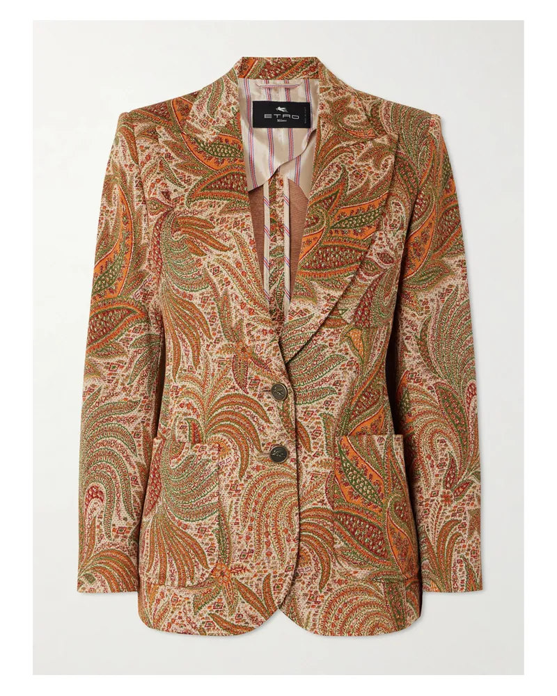Etro Blazer Aus Jacquard-strick - Mehrfarbig Mehrfarbig
