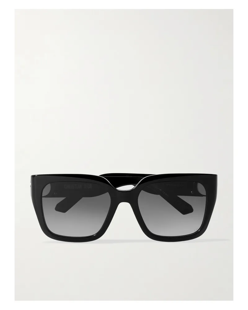 Dior 30montaigne S8u Oversized Cat-eye Acetate Sunglasses - Black Black