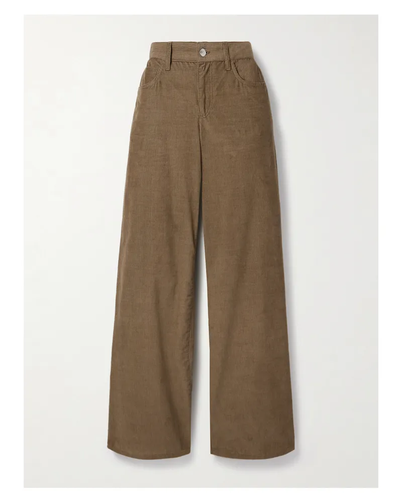 The Row Eglitta Hose Mit Geradem Bein Aus Baumwollcord - Braun Braun