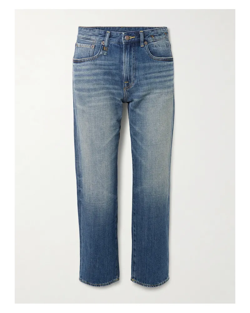R13 Romeo High-rise Straight-leg Jeans - Blue Blue