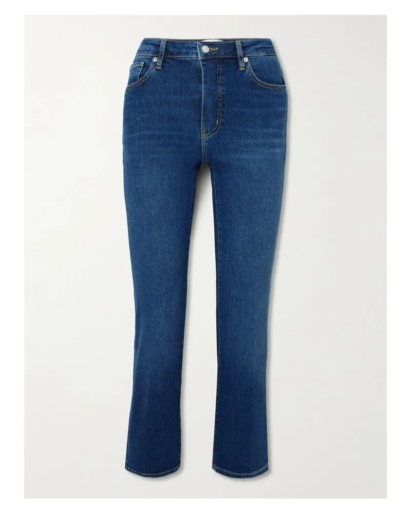 Frame Denim The Pencil Verkürzte, Hoch Sitzende Jeans Mit Schmalem Bein - Blau Blau