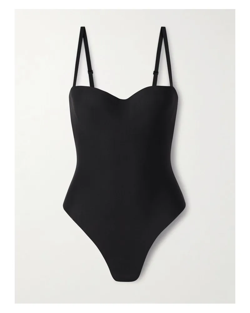 SKIMS Underwire Thong Bodysuit – Onyx – String-body - Schwarz Schwarz