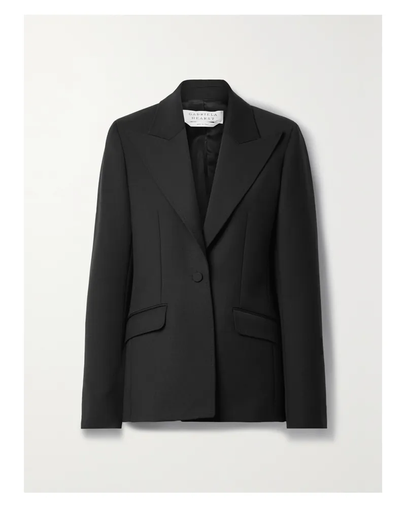 Gabriela Hearst Leiva Blazer Aus Wolle - Schwarz Schwarz