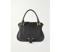 Marcie Mittelgroße Tote Aus Strukturiertem Leder - Schwarz