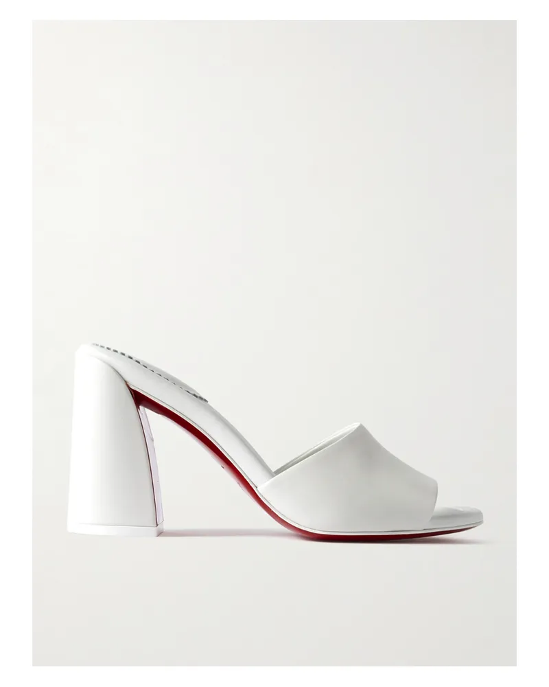 Christian Louboutin Jane Mules Aus Leder - Weiß Weiß