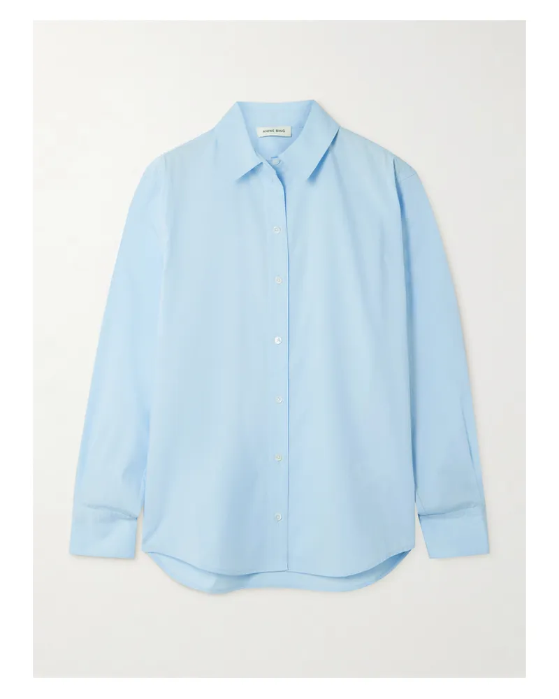 Anine Bing Essie Hemd Aus Baumwollpopeline - Blau Blau