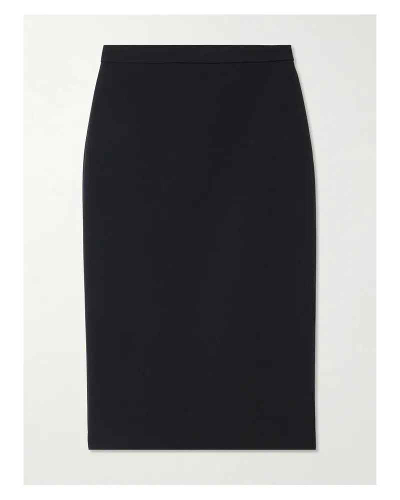 Max Mara Flash Midirock Aus Webstoff - Schwarz Schwarz