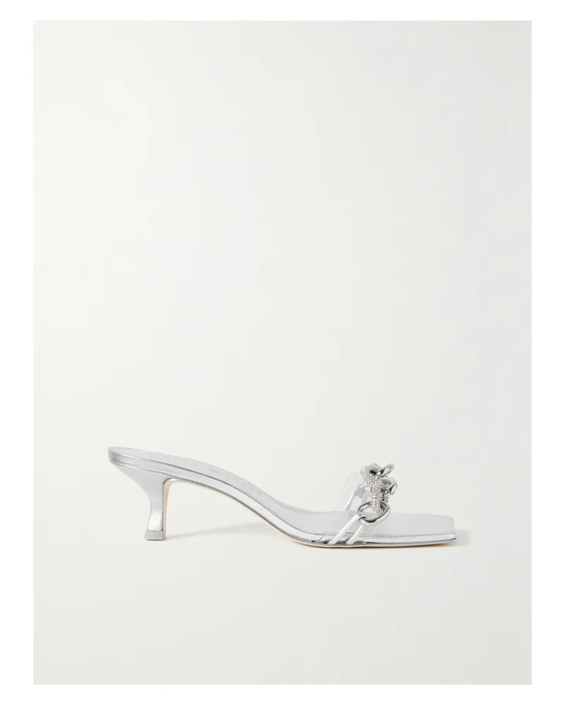 Cult Gaia Lynn Mules Aus Pvc Mit Verzierung - Silber Silber