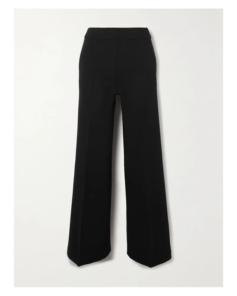 Spanx Perfect Hose Mit Weitem Bein Aus Stretch-ponte - Schwarz Schwarz
