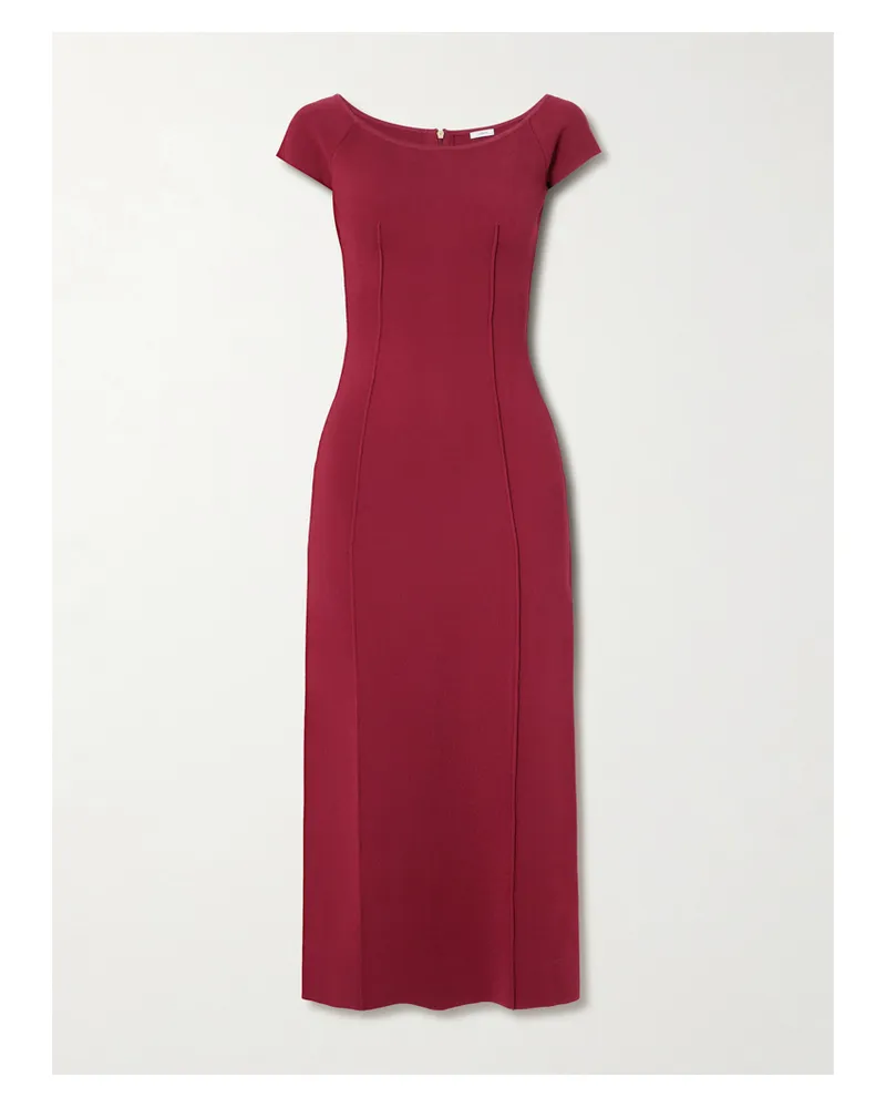 Joseph Foin Stretch-knit Midi Dress - Red Red