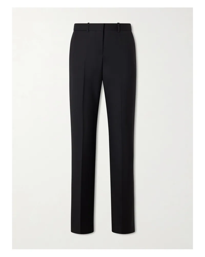 Givenchy Pinstriped Wool Low-rise Tapered Pants - Black Black