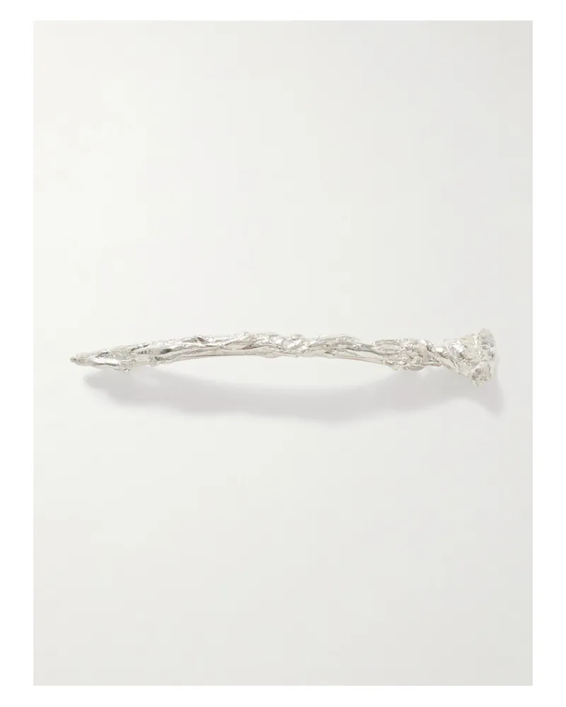 Completedworks Versilberte Haarspange Silber